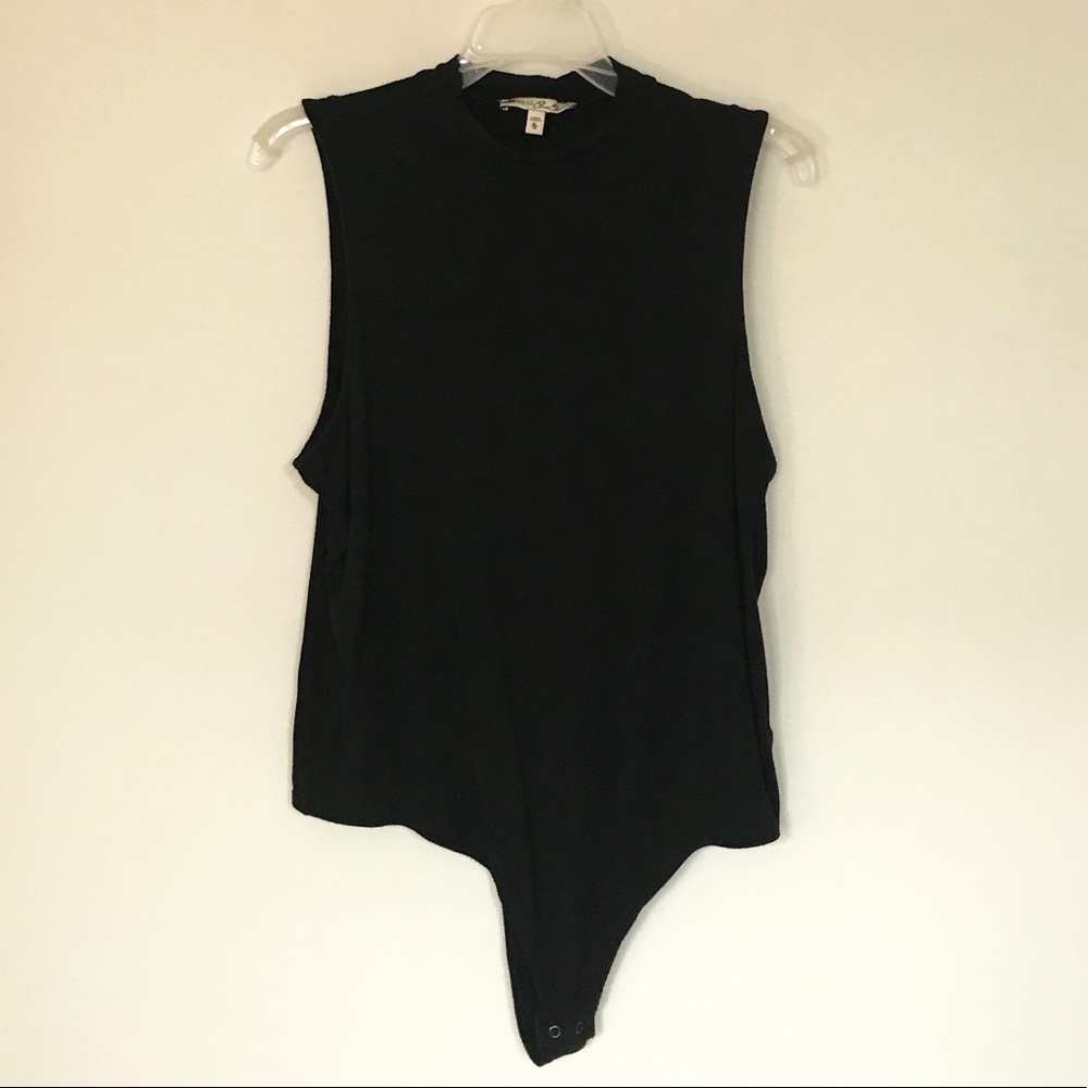Black turtle neck bodysuit